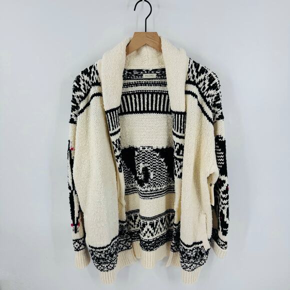 Pilcro Black and Cream Patterned Sweater - Picture 10 of 10